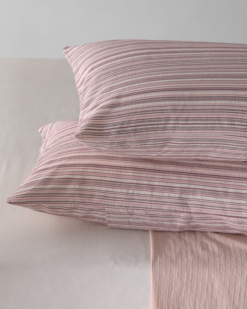 Rows Pillow Cases Set